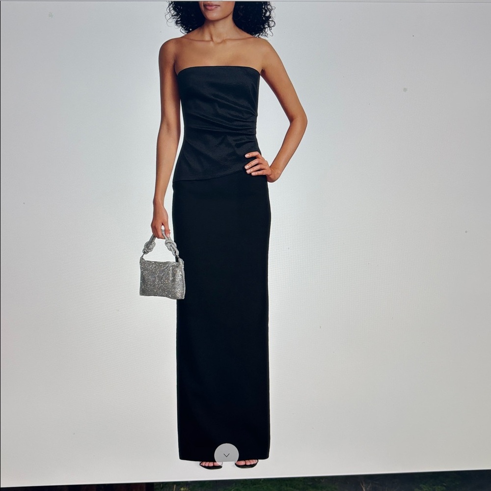 Likely Black Strapless Gown